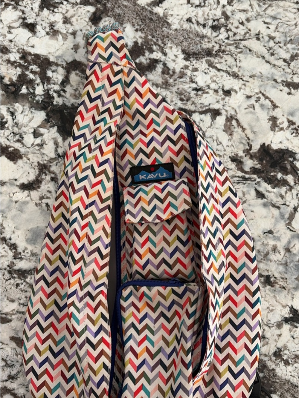 Kavu Multicolor Chevron Sling Bag